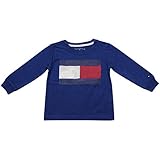 Tommy Hilfiger(トミーヒルフィガー) クラックフラッグプリントTシャツ(Blue) 12M(9-12ヶ月) [並行輸入品]