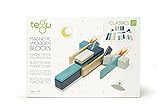 24 PieceTegu Magnetic Wooden Block Set Blues [並行輸入品]