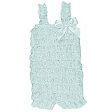 Hairbows無制限レースフリルPettiロンパース幼児にの2 – 4t ( Large ( 1 – 2歳、アクア)