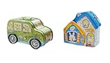 セットの2 Cartoonジープ車Tin Coin Saving Cases for Kids