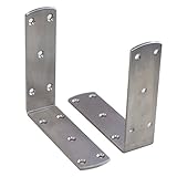 New Hikari ステンレス スタウト隅金 105 ヘアライン(2個袋入り ビス付)