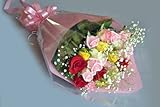 バラの花束 かすみ草付 （タイプS)