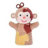 かわいい猿のモデルクリエイティブ玩具アーリーラーニングドールハンドパペット動物人形