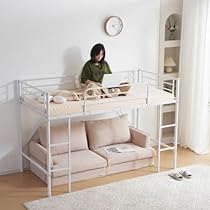 20％セール中！サイド棚付きロフトベッド　子供部屋　シングル（S）BLACK 20％セール中！サイド棚付きロフトベッド 子供部屋 シングル（S