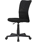 ブラックメッシュオフィスチェア オフィスチェア メッシュチェア ロッキング ミドルバック