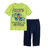 (ニッセン) nissen キッズ 男児 パジャマ （ Ｔシャツ ＋ ハーフパンツ ) グリーン ＋ 紺 身長 170 cm