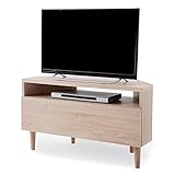 LOWYA （ロウヤ） テレビ台 コーナーテレビ台 一人暮らし 木目調 天然木脚 配線スムーズ ～32Ｖ対応 テレビボード ロータイプ コンパクト ナチュラル