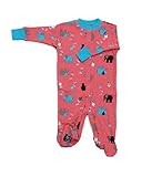 新しいJammies新生児女の子オーガニックコットンFootie 3 Months レッド