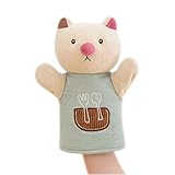 手の人形動物の人形アーリーラーニングドールズファンシーなおもちゃの猫モデル