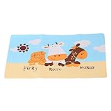 GoolRC Karibu 牛のキ ャラクター バスタブマット 滑り止めマット 過熱インジケータ付きベビー用品