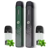 Dr.Vape Model2互换 ドクターベイプ互換スターターキット｜Model2完全対応｜大容量450mAhバッテリー2本（黒+緑）+カートリッジ 2個付き｜爆煙仕様｜ニコチン0・タール0​