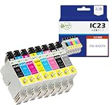 【korin本舗】IC8CL23 互換インクカートリッジ エプソン(Epson)用 プリンター インク IC23 8色セット(ICBK23 ICC23 ICM23 ICY23 ICLC23 ICLM23 ICMB23 ICGY23) (合計8本) 増量 説明書付 残量表示 個包装 対応機種:PM-4000PX