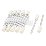 uxcell フェルトボブ　研磨バフ　電気ドリル　ポリッシャーシャンク　シリンダーヘッド6mm　12個