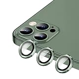 レンズ保護フィルム iPhone 13 Pro/iPhone 13 Pro Max用 カメラフィルム アルミ合金＋9H硬度ガラス カメラカバー 0.25mm超薄 Apapeyaレンズ保護フィルム一体感 レンズ保護ケース 防爆裂 ・スクラッチ防止・露出オーバー防止・高透過率・ケースに干涉なし・衝撃吸収(グリーン)
