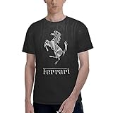 [Fasedate] フェラーリ 個性 メンズ Tシャツ トップス 半袖 メンズ Tシャツ クルーネック 速乾通気 カップル服 春 夏服 人気 快適 メンズ/レディース 柔らかい スポーツ 丸首 ショートスリーブ