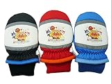 アンパンマン キャラクター スキー 手袋 オリジナルステッカー付Ｂ (3才-4才, レッド)