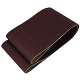 uxcell サンディングベルト サンドペーパー 2個入り ダークブラウン 砥粒 1520x200mm 400グリット