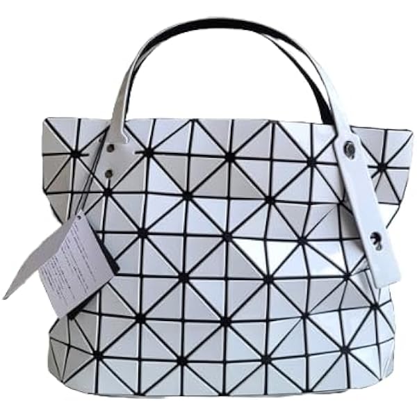 BAO BAO トートバッグ ホワイト/ブラック Amazon | (バオバオ イッセイミヤケ) BAO BAO ISSEY MIYAKE 【CARTON
