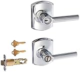 Schlage f51 aブロードウェイ625 GRW Greenwich Deco Roseエントリドアロック明るいクロム