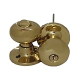 ドアノブ 鍵付き アンティーク風 ゴールド（金） INK-6082PB-ET