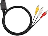 Suncala 6フィート AV TV RCAビデオコードケーブル ゲームキューブ Nintendo 64 N64 NGC SNES SFC用 (1パック)