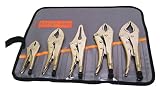 Grip-On GK500 5-Piece General Purpose Locking Pliers Kit in Roll-Up Pouch [並行輸入品]