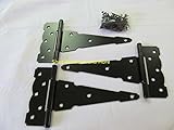 Decorative Colonial ( Set of 3 ) Heavy Duty 8 " TストラップヒンジShedストレージShed Gates、納屋、