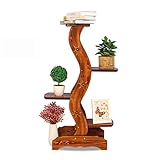 Plant shelf シェルフユニットクラシックプラントスタンド装飾ガーデンパティオスタンドプラントフラワーポットラックディスプレイシェルフは、現代の "S"デザインの3フラワーポットを保持 Flo