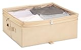 アルファックス:2倍に伸びる収納ボックス 幅39cm ベージュ 616511