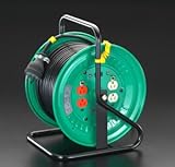 エスコ AC200V→AC100V/10A/20mコードリール(降圧トランス) EA815DW-13