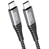 USB Type C ケーブル USB-C to USB-C 60W PD対応 超急速充電 断線防止 タイプc 充電ケーブル 超高耐久 絡まないケーブル USB C ケーブル 高速充電 ナイロン編みコード 480Mbps 高速データ転送 usb ケーブル スマホ タブレット パソコン USB-C機器対応 テレワーク リモート 在宅勤務 2m