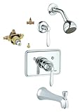 Grohe kts19320 – 34331r-000 Somersetタブとシャワーバルブキット、クローム