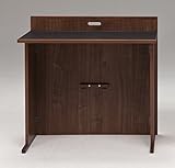 薄型　折れ脚　デスク　（ブラウン／ブラック）