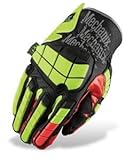 Mechanics Glove, M-Pact, XL, Hi-Viz Ylw, Pr by Mechanix Wear