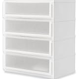 国産 チェスト 収納ケース 衣装ケース 重ねてスライド可能 4段 幅62cm クリア