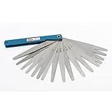 uxcell 0.02-1.00mm Metric Gap Measure Feeler Gauge Tool Silver Tone [並行輸入品]