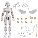 ロボット モデル人形 可動 フィギュア アクションフィギュア 作画 練習 模型 小道具 14×5.5cm 関節可動/ABS素材 武器10種付属 組み立て式 コレクション/プレイ用 創造力育成 子供/大人向け