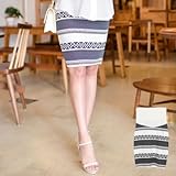 【マタニティスカート】存在感バッチリ☆幾何学柄デザインマタニティスカート/SOB5165