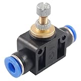 uxcell　空気圧スピードコントローラ　プッシュイン　速度制御器　圧縮空気バルブ　6mm to 6mm