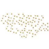 Kicode 50個/セット 小さな三角形 ミラー壁画 ウォールステッカーデカールアートカフェ ホームルーム インテリアインテリアDIY