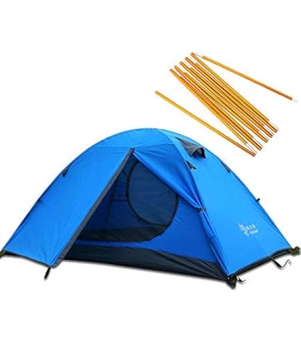 BISINNA 4 Season 2-Person Backpacking Tent - Lightweight, Waterproof, Double Layer With Snow Skirt For Camping & Hiking