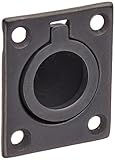 Baldwin 0392402 Flush Ring Pull, Distressed Oil Rubbed Bronze by Baldwin