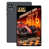 【Dimensity 7050 6軸ジャイロ 2.5Kモデル】Headwolf FPad7 Pro タブレット8インチ Android 15 タブレット SIMフリー、Widevine L1対応、2560x1600 、16GB(8+8拡張) LPDDR5、512GB UFS 3.1、6500mAh PD18W、8MP/16MP、4G通信、WiFi 6、BT5.2、顔認識+ワイヤレス投影+GPS