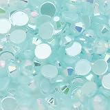 アクリル パステル ラインストーン 大容量セット (2mm ライトブルーAB) 推し活 デコ うちわ ハンドメイド ネイルパーツ ミルキーストーン レジン