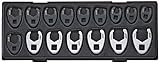 JTC 16PCS クローフットレンチ ハンドツール 工具箱 ロールキャビネット 引き出し用 工具セット クローフットレンチ 差込9.5mm・12.7mm  JTCK6161