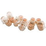 女の赤ちゃんの3つの組をbowknotsウォーカー靴下ソックス (1-3歳, ライトカーキ)