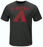 Arizona Diamondbacks MLBマジェスティックビッグトールサイズ時間と時間シャツチャコール(6 x l)