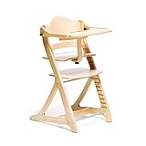 大和屋の 安心な ベビーチェア 【すくすくスリムプラス テーブル＆ガード付き】【 おまけ付き】 天然木 (ナチュラル)