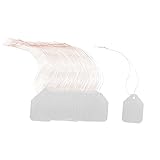 uxcell 植物用タグ ガーデン プラスチック 長方形 種子用 植物ハング ラベル ホワイト 4 x 6cm 100枚入り