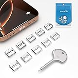 10個 ステンレススチール USB Type-Cポートロック メタルキー1個、USB Type-Cポートダストカバー、USB Type-Cダストカバーメスプラグプロテクター、USB Type-Cポート互換